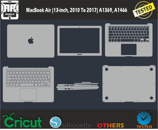 MacBook Air 13 inch 2010 To 2017 A1369 A1466