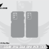 OPPO f19 Pro Plus Skin Cut Template Vector - Image 2