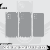Samsung Galaxy A02S Skin Cut Template Vector