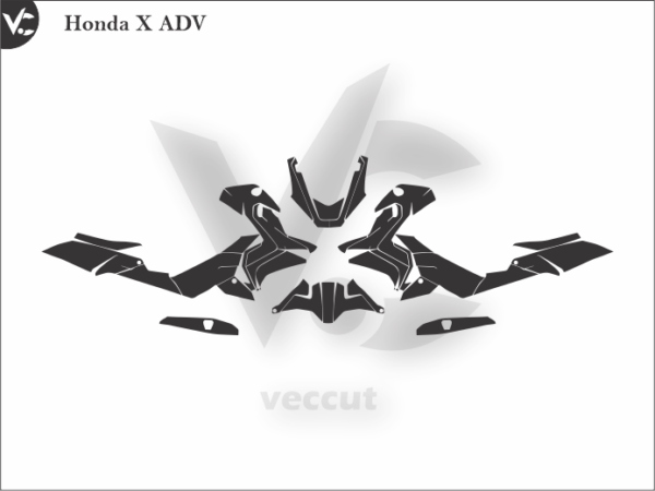 Honda X ADV Wrap Cut Template