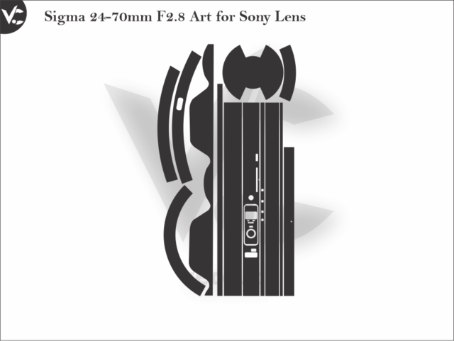 Sigma 24-70mm F2.8 Art for Sony Lens Skin Template Vector - ARMOBILESKIN