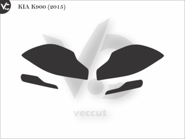 KIA K900 (2015) Headlight Cutting Template