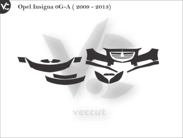 Opel Insigna 0G-A ( 2009 - 2013) Car Wrap or PPF Template