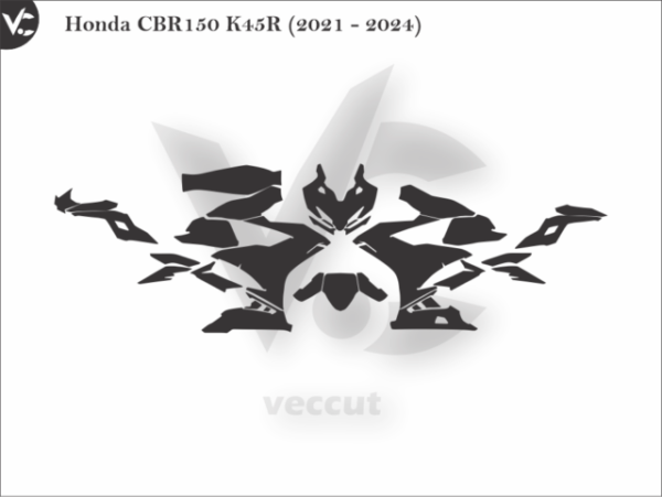 Honda CBR150 K45R (2021 - 2024) Wrap Cut Template