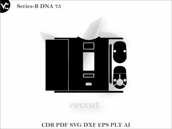 Series-B DNA 75 Wrap Cut Template Vector