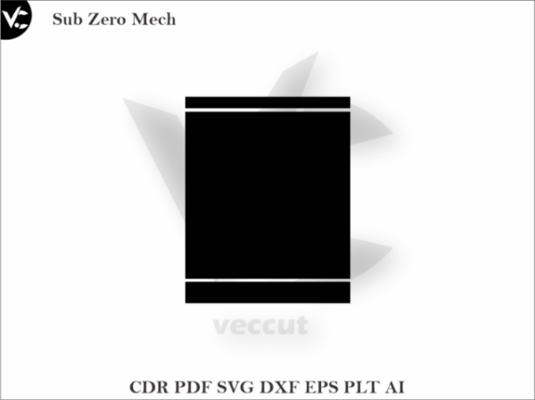 Sub Zero Mech Wrap Cut Template Vector