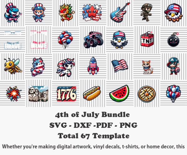 4th of july PNG Bundle