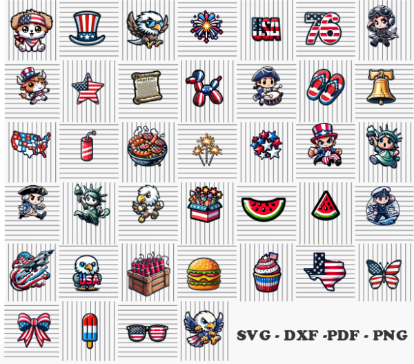 4th of july Bundle SVG