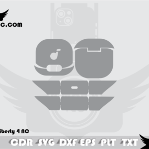 Anker Liberty 4 NC Skin Cut Template Vector