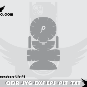 Anker Soundcore Life P3 Skin Cut Template Vector