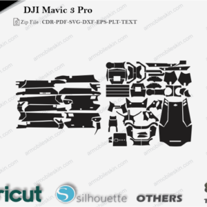 DJI Mavic 3 Pro Skin Cut File Template Vector
