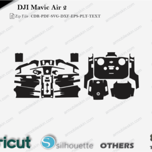 DJI Mavic Air 2 Skin Cut File Template Vector