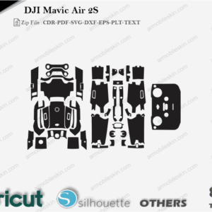 DJI Mavic Air 2S Skin Cut File Template Vector
