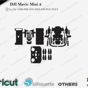 DJI Mavic Mini 2 Skin Cut File Template Vector