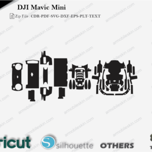 DJI Mavic Mini Skin Cut File Template Vector