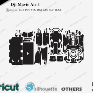 Dji Mavic Air 3 Skin Cut File Template Vector