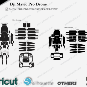 Dji Mavic Pro Drone Skin Cut File Template Vector