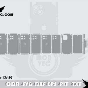 OnePlus 13s 5G Skin Cut Template Vector