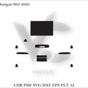 Changan S05 2025 Car Interior Wrap Cutting Template