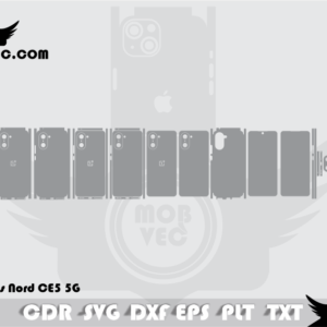 OnePlus Nord CE5 5G Skin Cut Template Vector