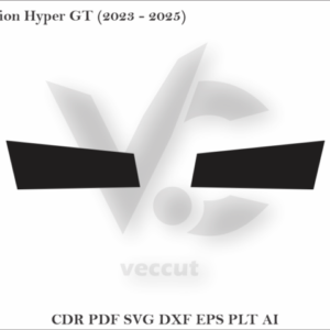 Aion Hyper GT (2023 - 2025) Side Pillar Cutting Template