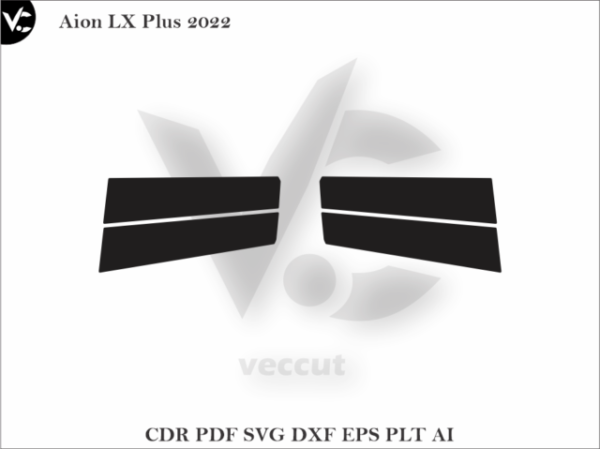 Aion LX Plus 2022 Side Pillar Cutting Template