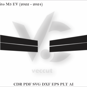 Aito M5 EV (2022 - 2024) Side Pillar Cutting Template
