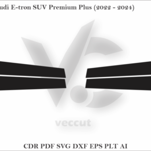 Audi E-tron SUV Premium Plus (2022 - 2024) Side Pillar Cutting Template