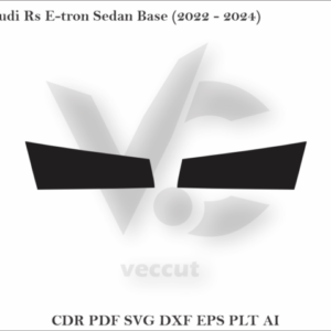 Audi Rs E-tron Sedan Base (2022 - 2024) Side Pillar Cutting Template