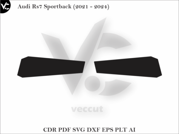 Audi Rs7 Sportback (2021 - 2024) Side Pillar Cutting Template