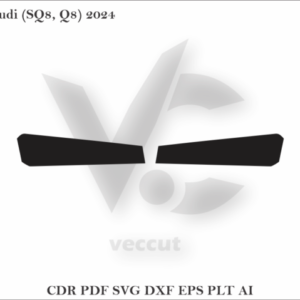 Audi (SQ8, Q8) 2024 Side Pillar Cutting Template