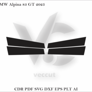 BMW Alpina 83 GT 2025 Side Pillar Cutting Template