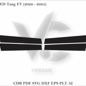 BYD Tang EV (2022 - 2024) Side Pillar Cutting Template