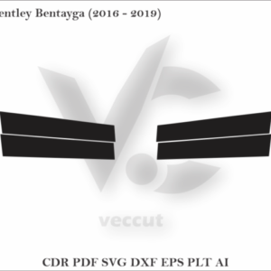 Bentley Bentayga (2016 - 2019) Side Pillar Cutting Template