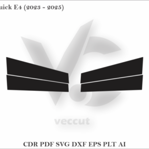 Buick E4 (2023 - 2025) Side Pillar Cutting Template