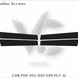 Cadillac Xt4 2024 Side Pillar Cutting Template