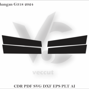 Changan G318 2024 Side Pillar Cutting Template