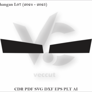 Changan L07 (2024 - 2025) Side Pillar Cutting Template