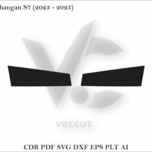 Changan S7 (2023 - 2025) Side Pillar Cutting Template