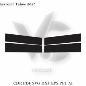 Chevrolet Tahoe 2025 Side Pillar Cutting Template