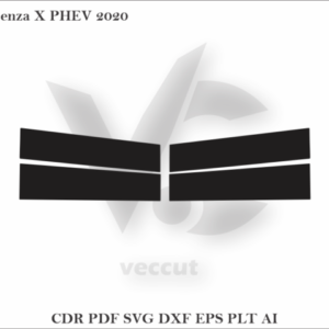 Denza X PHEV 2020 Side Pillar Cutting Template
