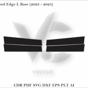 Ford Edge L Base (2023 - 2025) Side Pillar Cutting Template