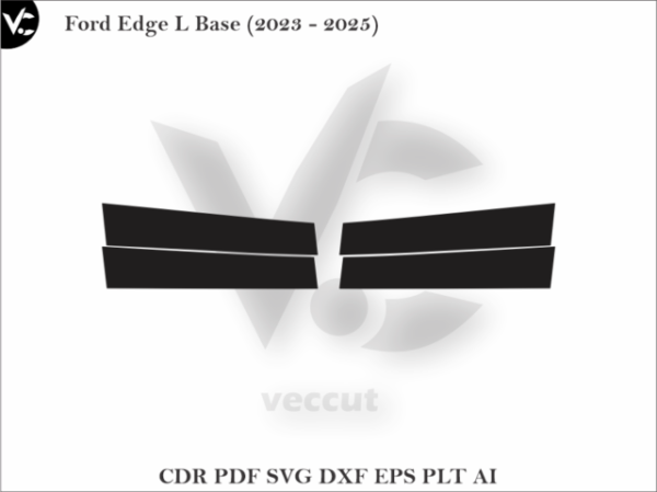 Ford Edge L Base (2023 - 2025) Side Pillar Cutting Template