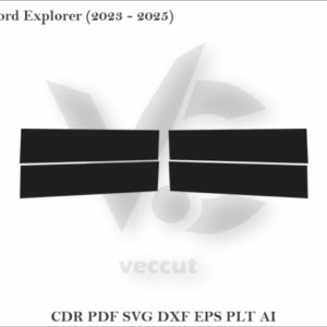 Ford Explorer (2023 - 2025) Side Pillar Cutting Template