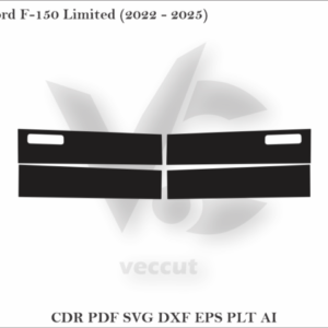 Ford F-150 Limited (2022 - 2025) Side Pillar Cutting Template