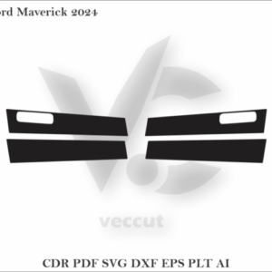 Ford Maverick 2024 Side Pillar Cutting Template