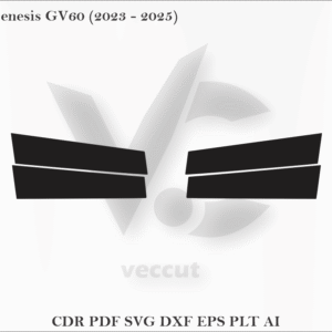 Genesis GV60 (2023 - 2025) Side Pillar Cutting Template