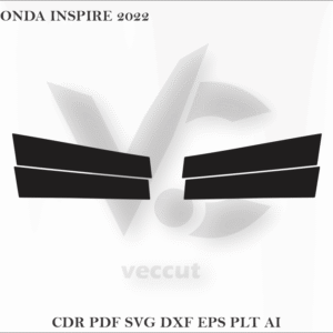 HONDA INSPIRE 2022 Side Pillar Cutting Template