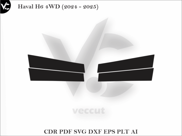 Haval H6 4WD (2024 - 2025) Side Pillar Cutting Template