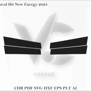Haval H6 New Energy 2023 Side Pillar Cutting Template